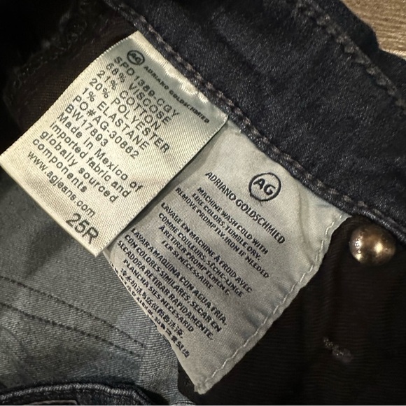 AG Adriano Goldschmied Jeans Women 25 Blue The Legging Ankle Super Skinny Dark - Picture 4 of 11